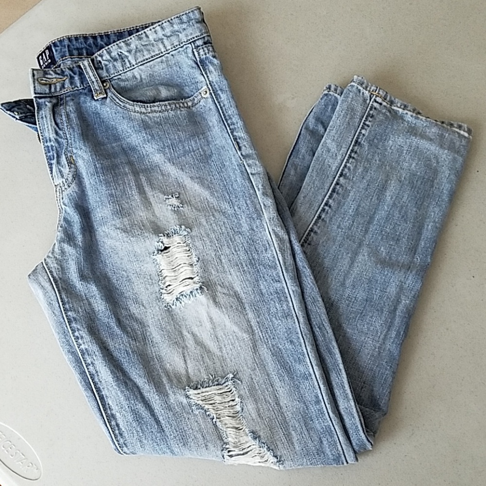 GAP Boyfriend Distressed Jeans